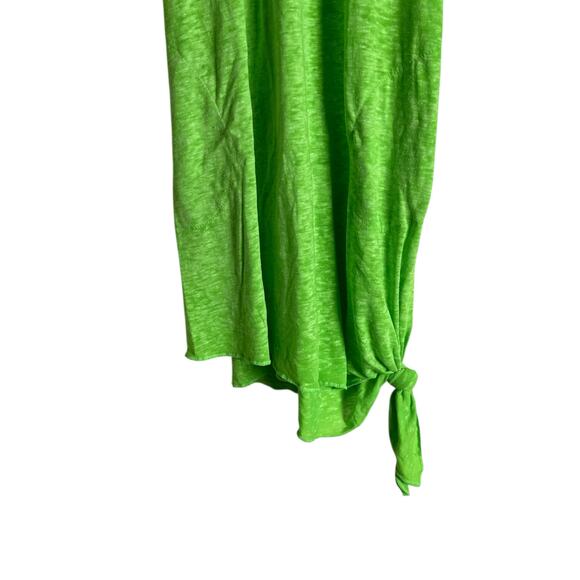 Becca Beach Date High Neck Lime Green Side Knot Swim Coverup Dress Size S - Picture 4 of 7